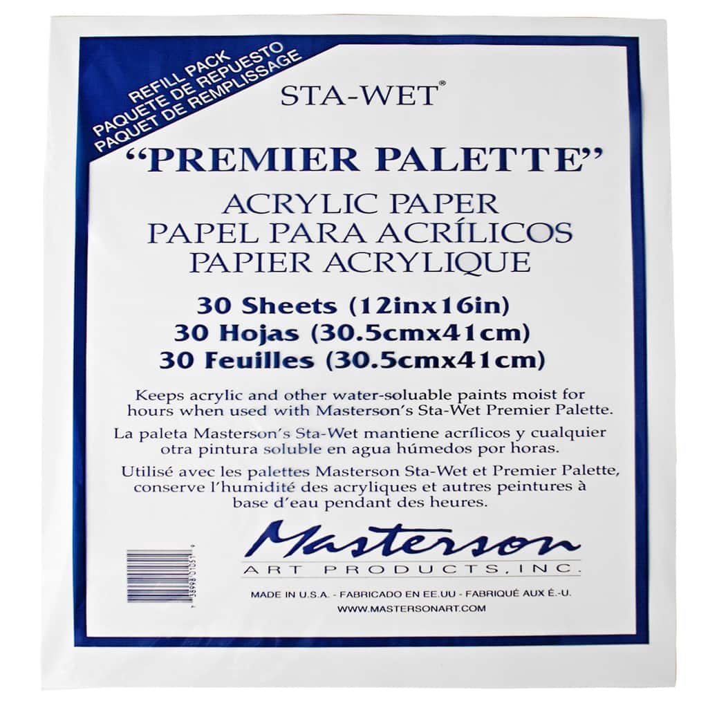 Sta Wet Premier Palette Acrylic Paper Refill
